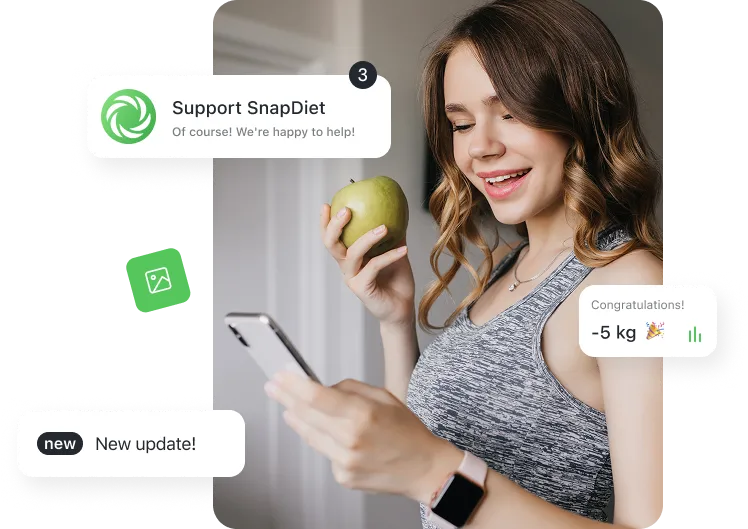 SnapDiet in-app support chat